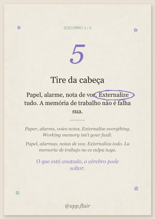 Página 6: Tire da cabeça